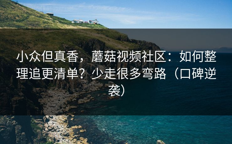 小众但真香，蘑菇视频社区：如何整理追更清单？少走很多弯路（口碑逆袭）